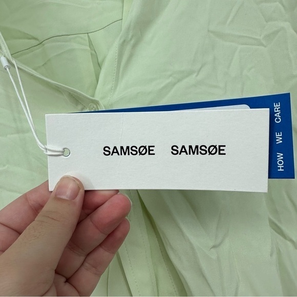 NEW Samson Samsoe Majan Short Sleeve Hampden Majan Shirt in Meadow Mist - Picture 4 of 6